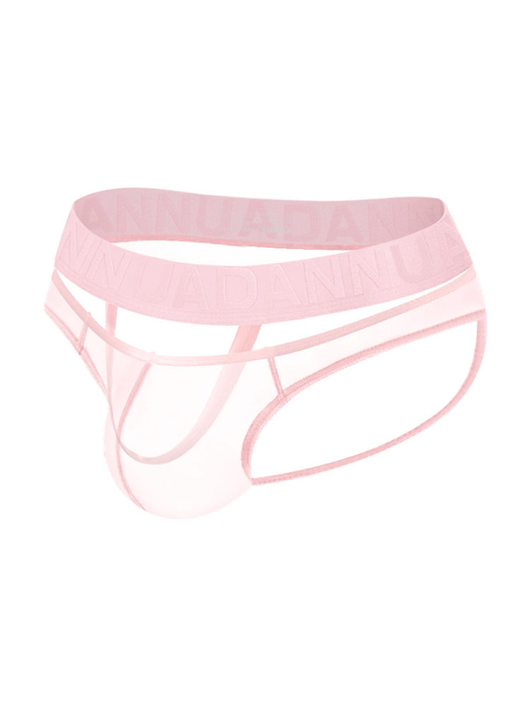 2 Pack Men's Stretch Solid Color Sexy Crotch Single-Layer Briefs | dmunderwear detail image 19