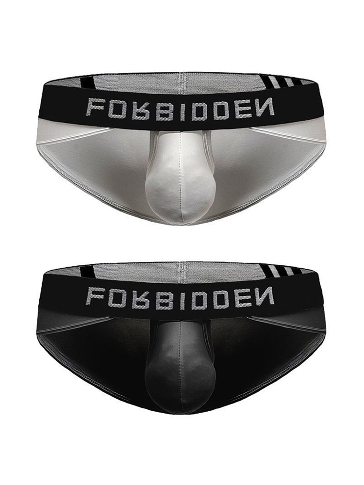 2 Pack Men's Stretchy & Breathable with Supportive Pouch Seamless Bikini | dmunderwear detail image 2