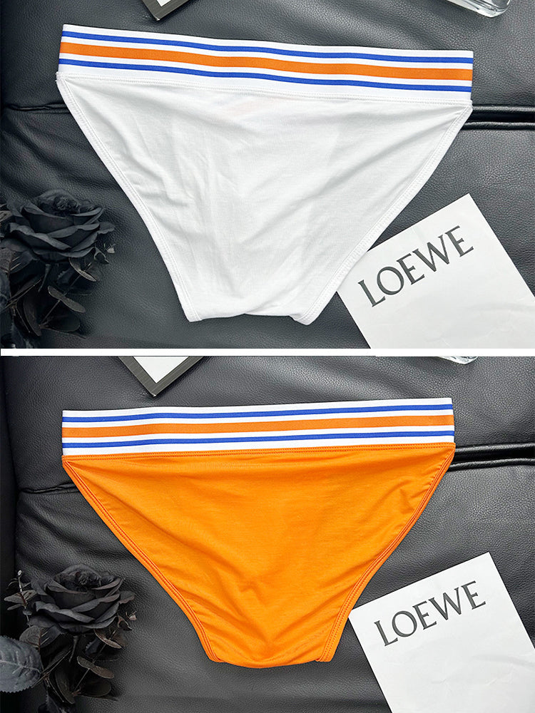 2-pack Men's Striped V-waist High-cut Briefs | dmunderwear detail image 13