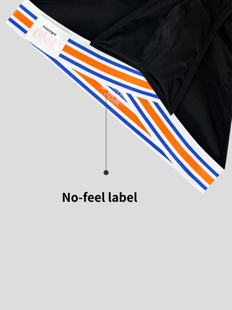 2-pack Men's Striped V-waist High-cut Briefs | dmunderwear detail image 7