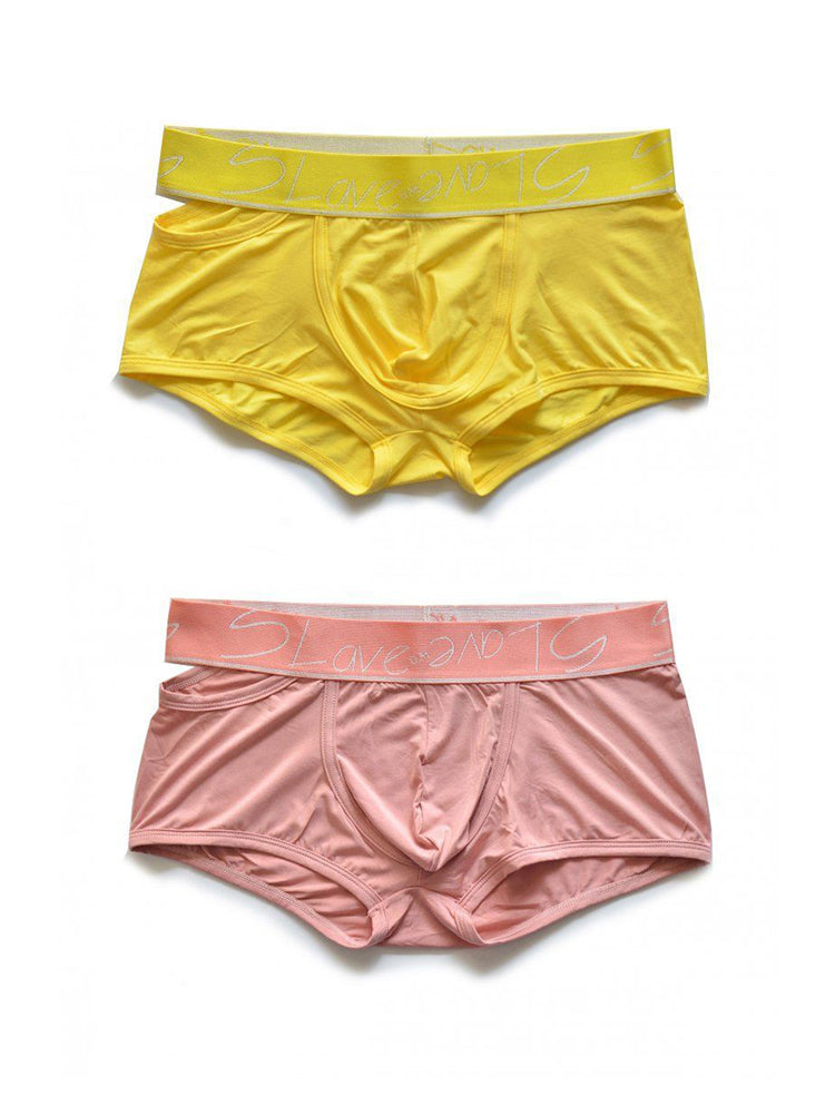 2 Pack Men's Stylish Breathable Modal Sports Trunks | dmunderwear detail image 12