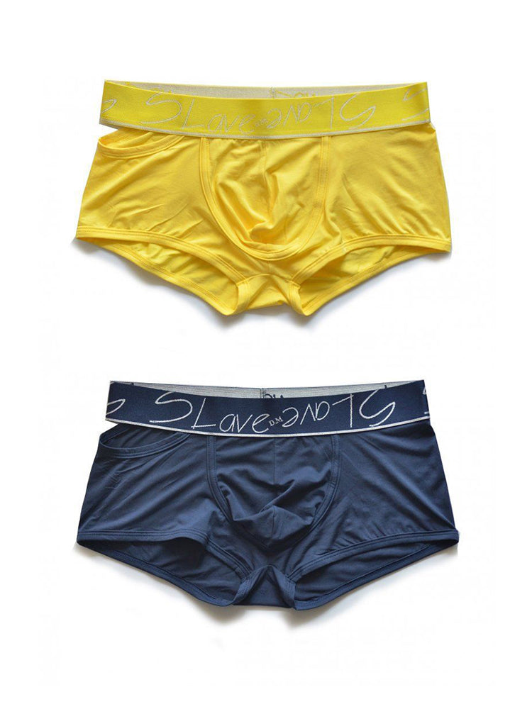 2 Pack Men's Stylish Breathable Modal Sports Trunks | dmunderwear detail image 17