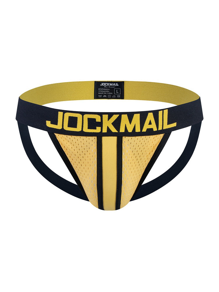 2 Pack Men's Supportive U-Pouch Day-Long Comfort Chafe-Free Design Jockstraps | dmunderwear detail image 16