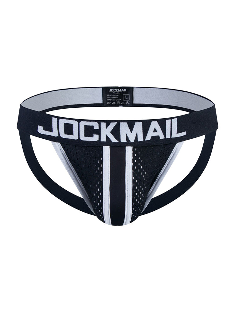 2 Pack Men's Supportive U-Pouch Day-Long Comfort Chafe-Free Design Jockstraps | dmunderwear detail image 18