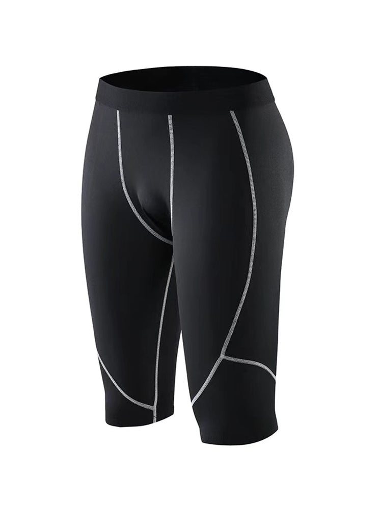 2 Pack Men's Sweat-Wicking Quick-Dry Muscle-Hugging Fit Activewear Tights | dmunderwear detail image 11