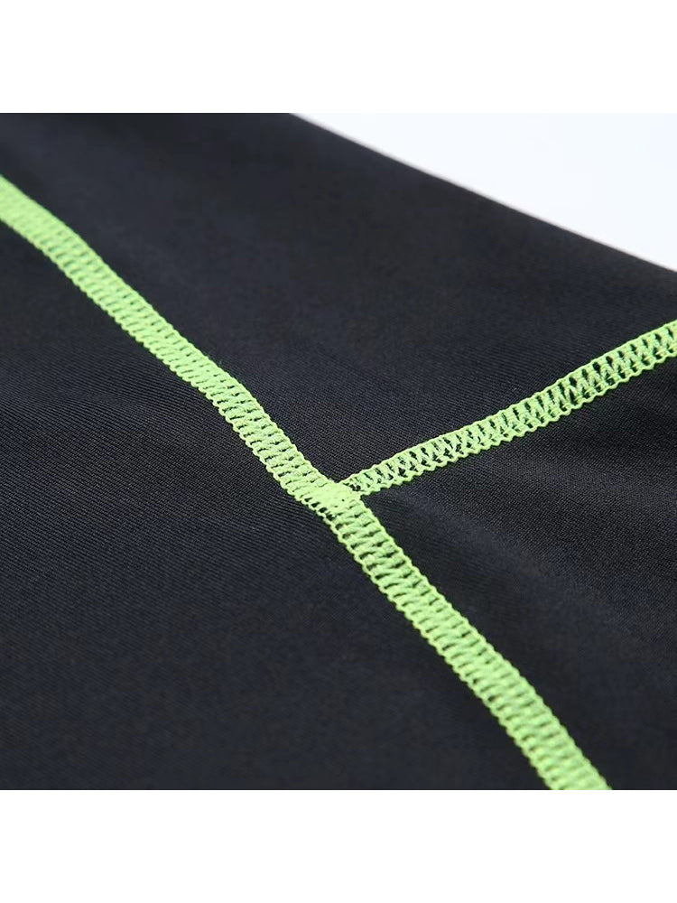 2 Pack Men's Sweat-Wicking Quick-Dry Muscle-Hugging Fit Activewear Tights | dmunderwear detail image 5