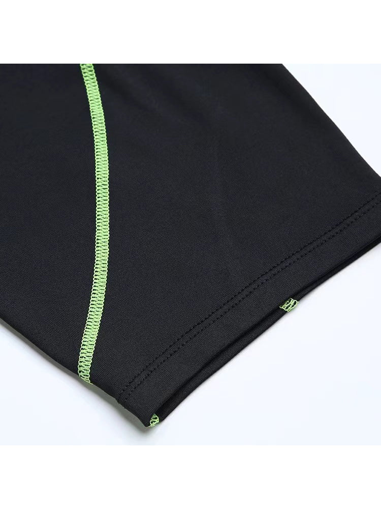 2 Pack Men's Sweat-Wicking Quick-Dry Muscle-Hugging Fit Activewear Tights | dmunderwear detail image 6