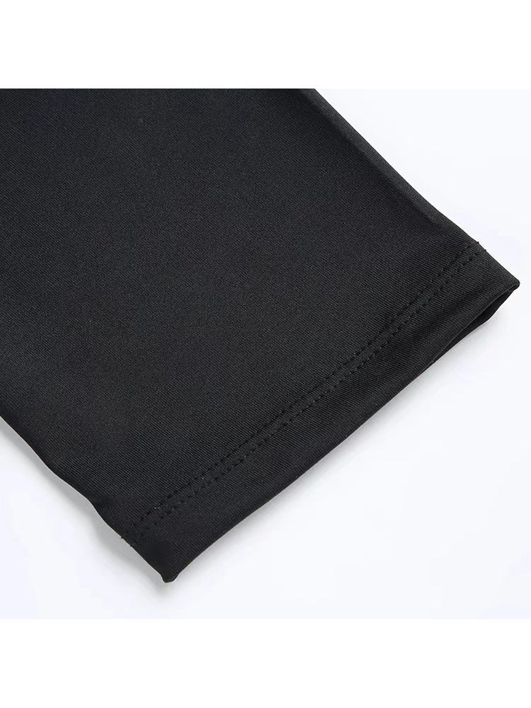 2 Pack Men's Sweat-Wicking Quick-Dry Muscle-Hugging Fit Activewear Tights | dmunderwear detail image 7