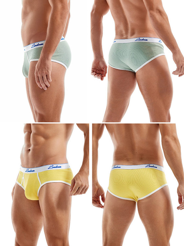2 Pack Men's Thread Cotton Pouch Briefs | dmunderwear detail image 13