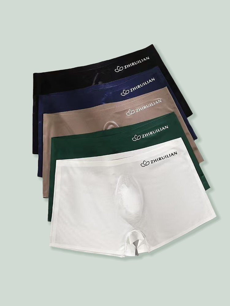 2-pack Men's Translucent Seamless 3D Pocket Trunks | dmunderwear detail image 11