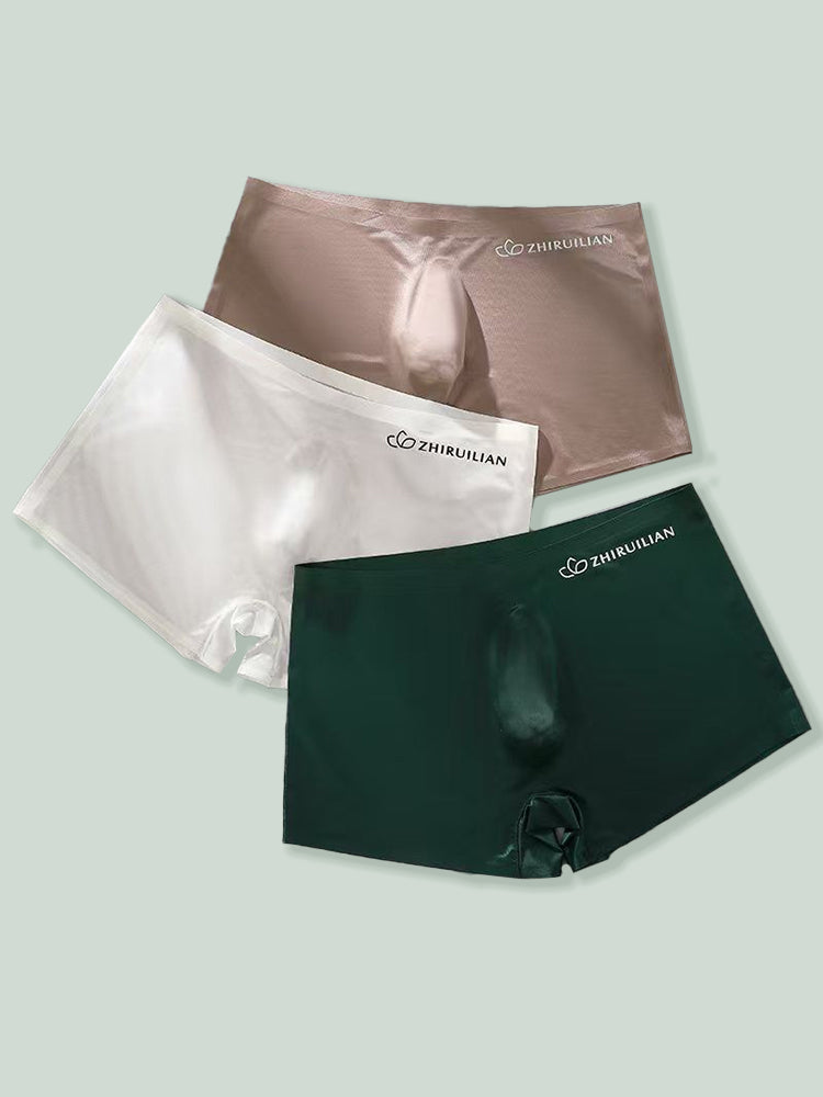 2-pack Men's Translucent Seamless 3D Pocket Trunks | dmunderwear detail image 13