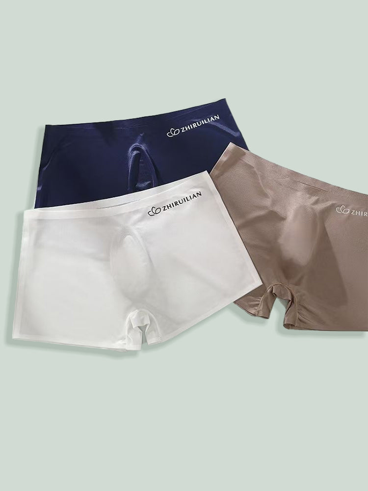 2-pack Men's Translucent Seamless 3D Pocket Trunks | dmunderwear detail image 14