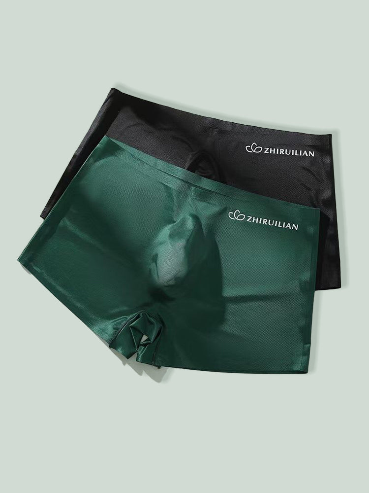 2-pack Men's Translucent Seamless 3D Pocket Trunks | dmunderwear detail image 4