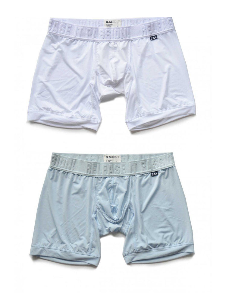 2 Pack Men's Trendy Breathable Ice Silk Boxer Briefs | dmunderwear detail image 16