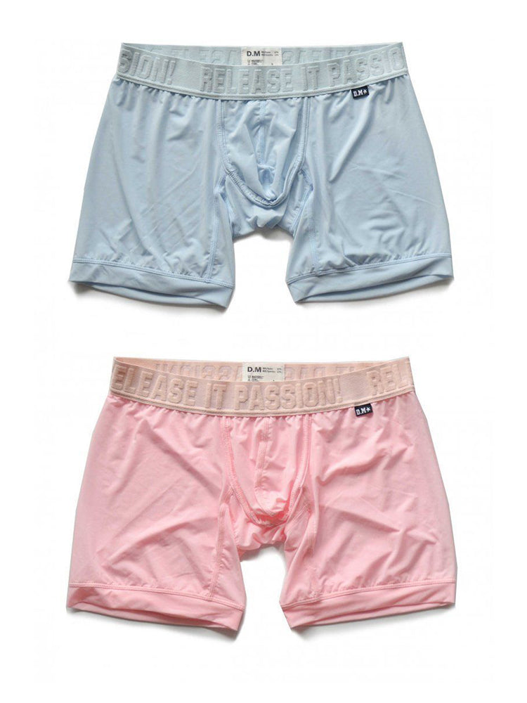 2 Pack Men's Trendy Breathable Ice Silk Boxer Briefs | dmunderwear detail image 6