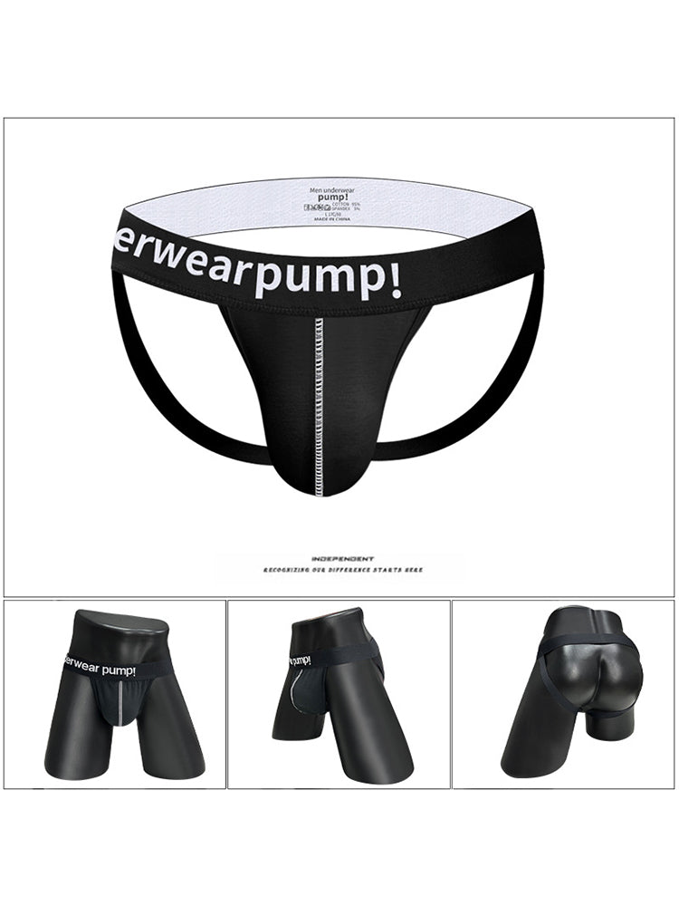 2 Pack Men's Trendy Breathable Sexy Cotton Jockstrap | dmunderwear detail image 15