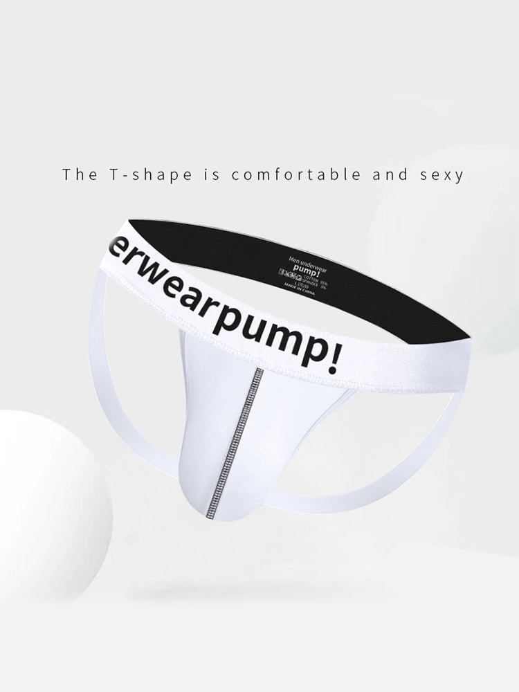 2 Pack Men's Trendy Breathable Sexy Cotton Jockstrap | dmunderwear detail image 16