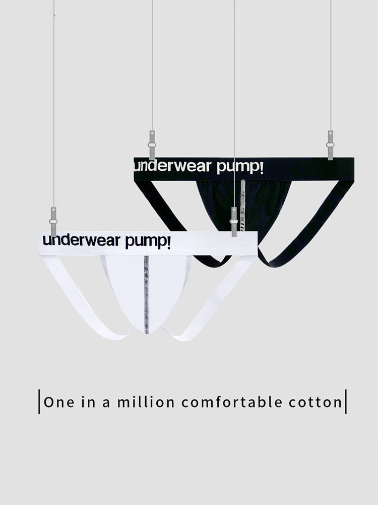 2 Pack Men's Trendy Breathable Sexy Cotton Jockstrap | dmunderwear detail image 17