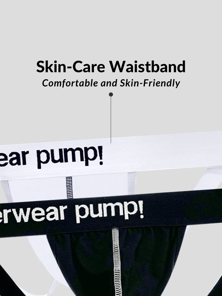 2 Pack Men's Trendy Breathable Sexy Cotton Jockstrap | dmunderwear detail image 19