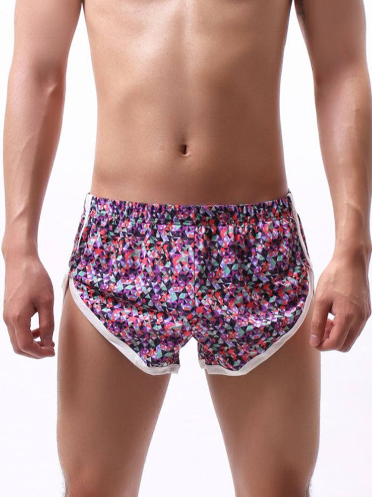 2 Pack Men's Trendy Printed Loose-Fit Moisture-Wicking Boxer Briefs | dmunderwear detail image 10