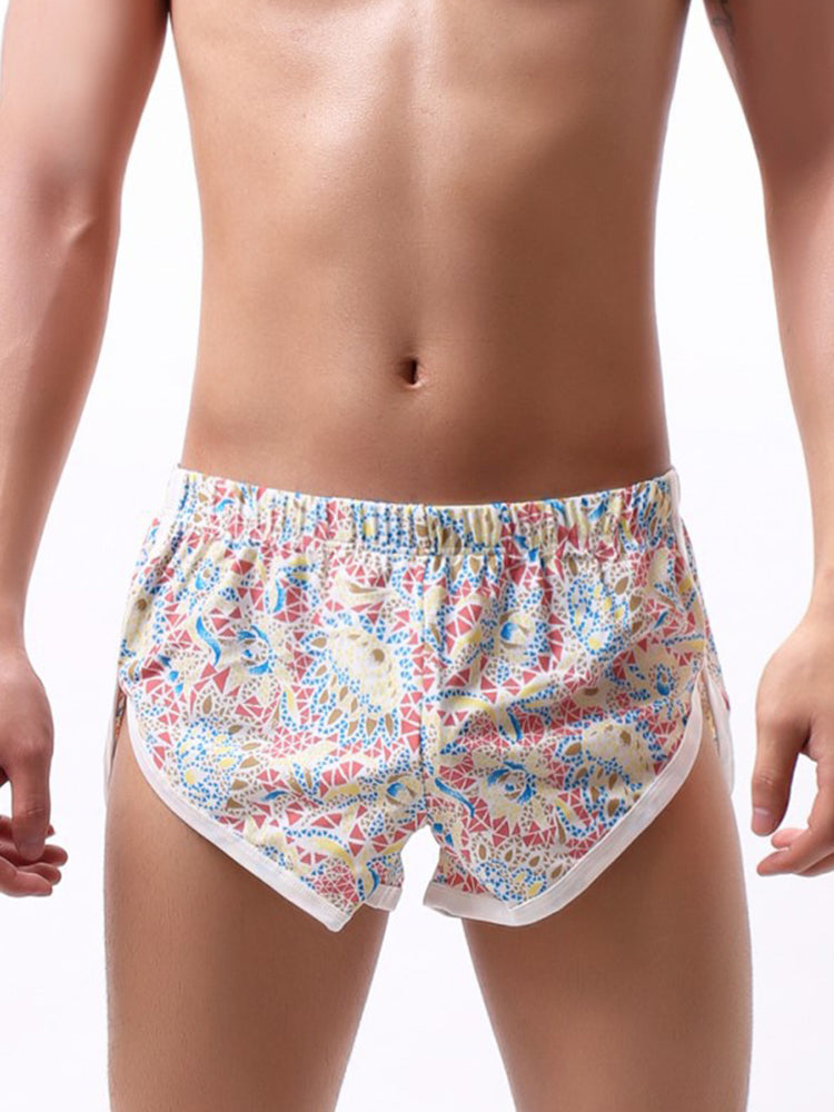 2 Pack Men's Trendy Printed Loose-Fit Moisture-Wicking Boxer Briefs | dmunderwear detail image 15