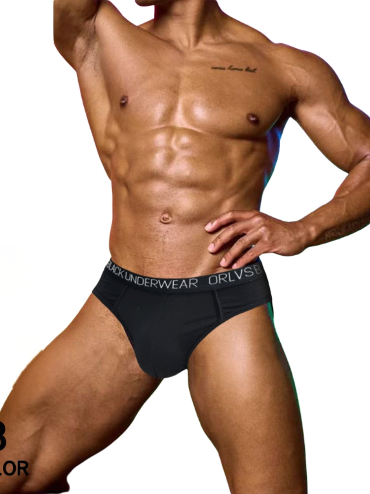 2 Pack Men's Trendy Seamless Waistband Ultra-Soft Fabric Stay-Put Fit Briefs | dmunderwear detail image 11