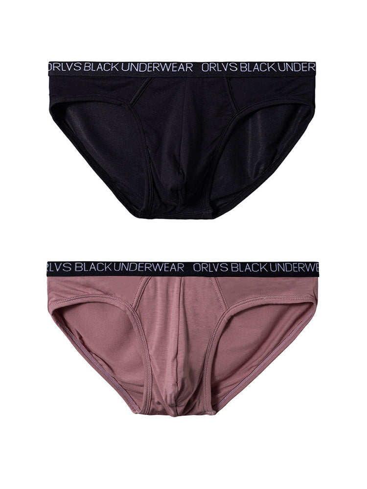 2 Pack Men's Trendy Seamless Waistband Ultra-Soft Fabric Stay-Put Fit Briefs | dmunderwear detail image 14