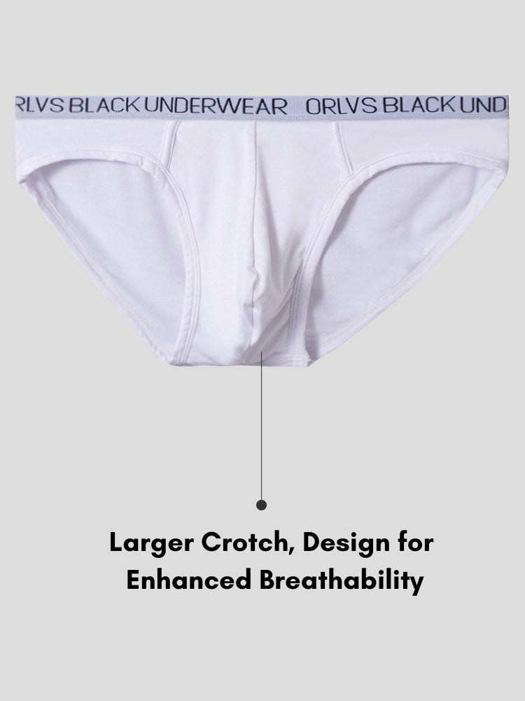 2 Pack Men's Trendy Seamless Waistband Ultra-Soft Fabric Stay-Put Fit Briefs | dmunderwear detail image 5