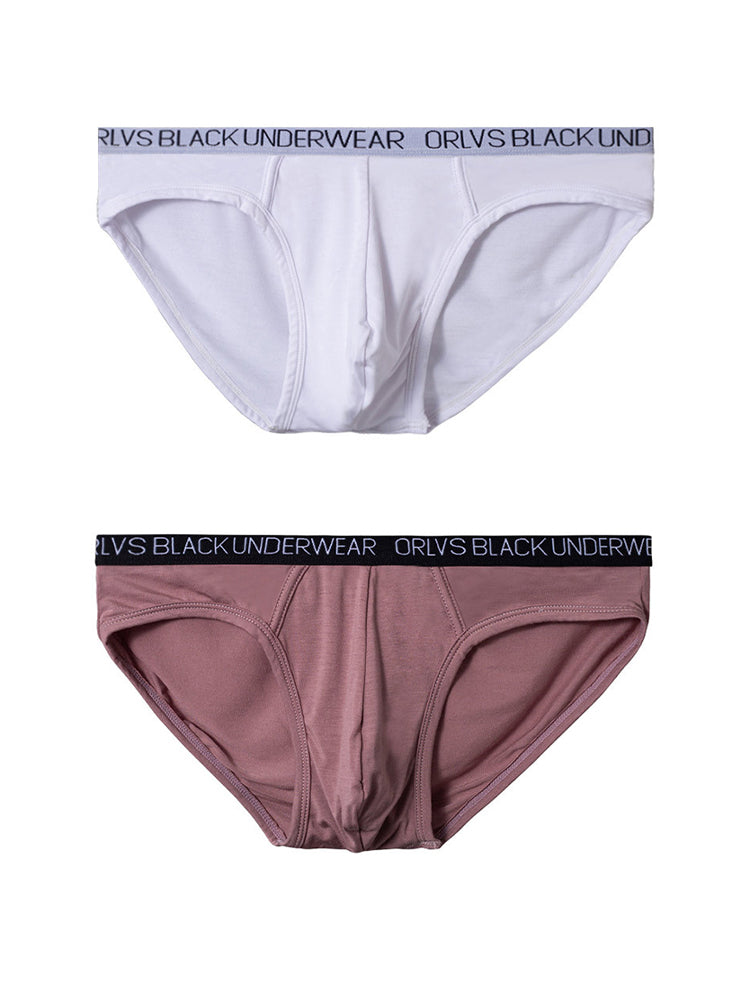 2 Pack Men's Trendy Seamless Waistband Ultra-Soft Fabric Stay-Put Fit Briefs | dmunderwear detail image 8