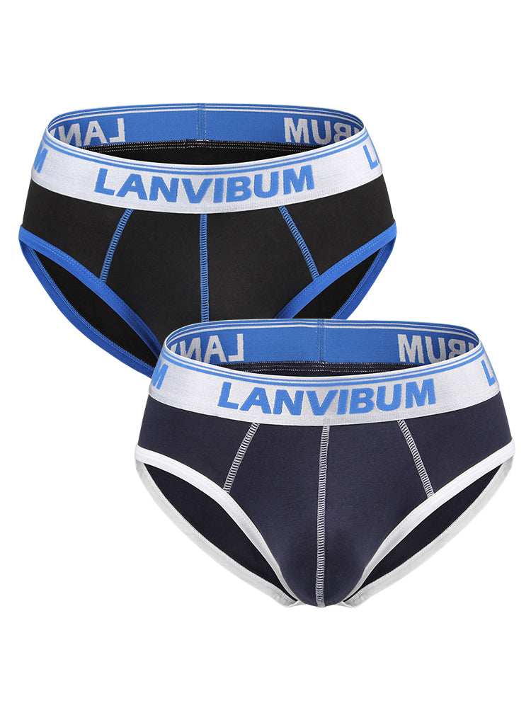 2 Pack Men's U Comfortable Large pouch Briefs | dmunderwear detail image 14