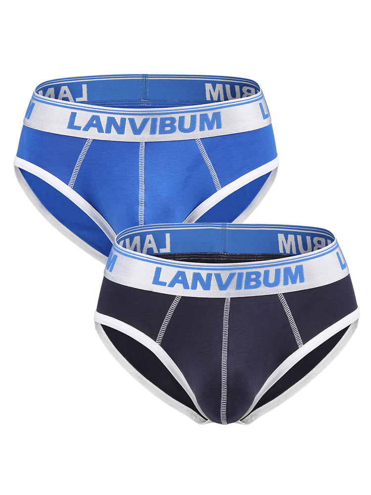 2 Pack Men's U Comfortable Large pouch Briefs | dmunderwear detail image 2
