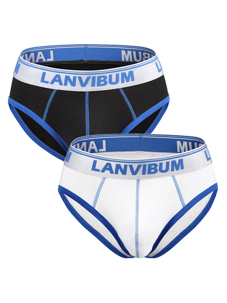 2 Pack Men's U Comfortable Large pouch Briefs | dmunderwear detail image 8