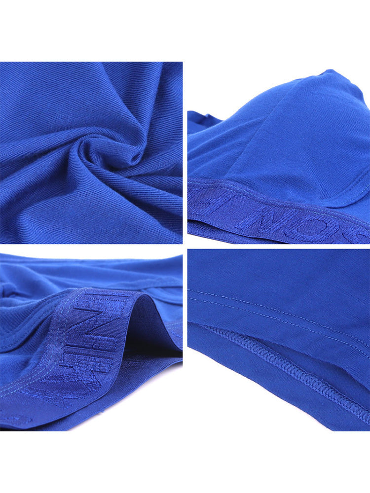 2 Pack Men's U Convex Modal Breathable Trunks | dmunderwear detail image 4