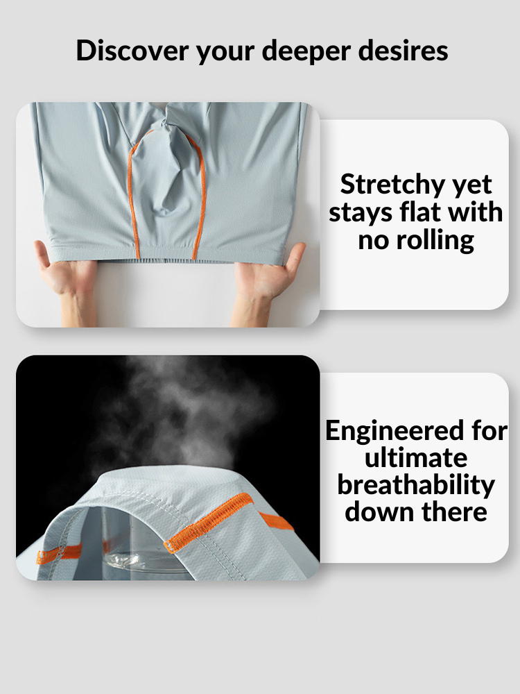2 Pack Men's U-Pouch Anti-Chafing Midway Briefs | dmunderwear detail image 5