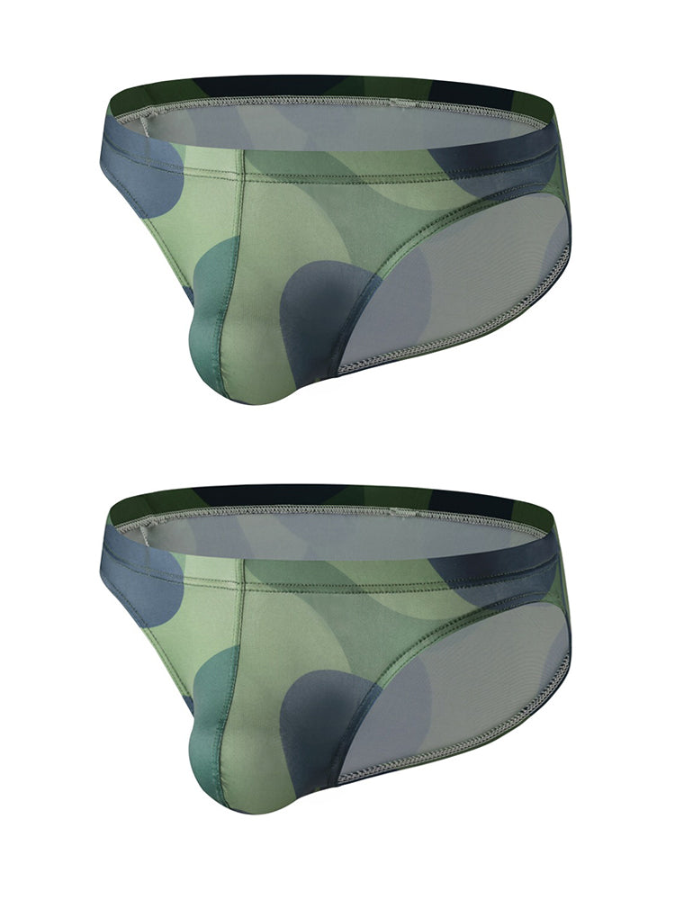 2 Pack Men's U-Pouch Camouflage Trendy Briefs | dmunderwear detail image 10