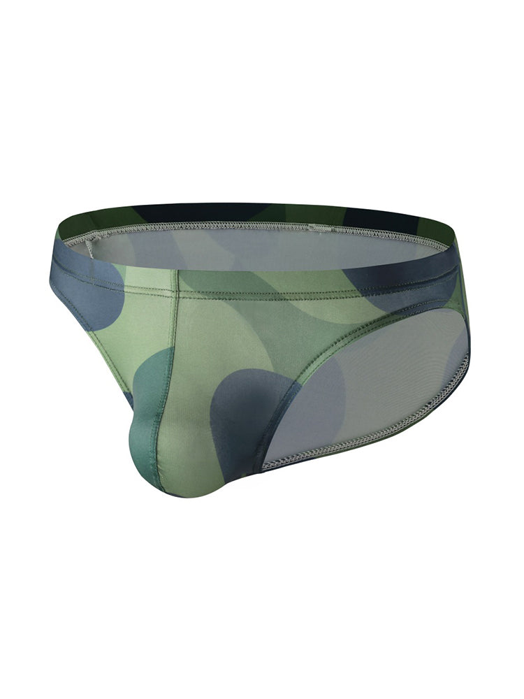 2 Pack Men's U-Pouch Camouflage Trendy Briefs | dmunderwear detail image 4