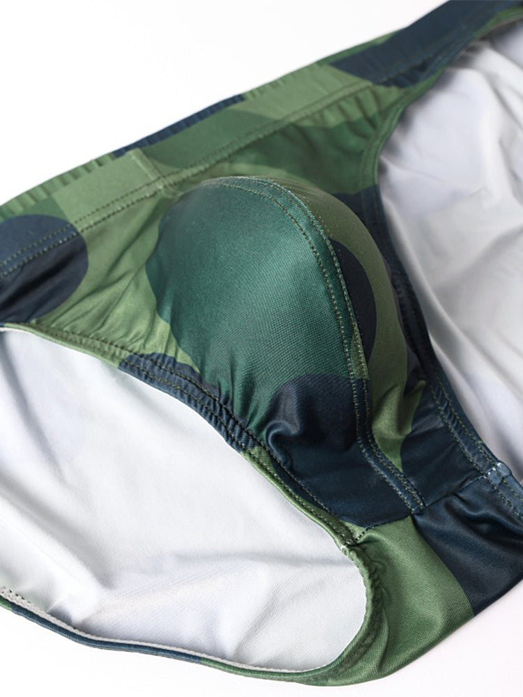 2 Pack Men's U-Pouch Camouflage Trendy Briefs | dmunderwear detail image 9