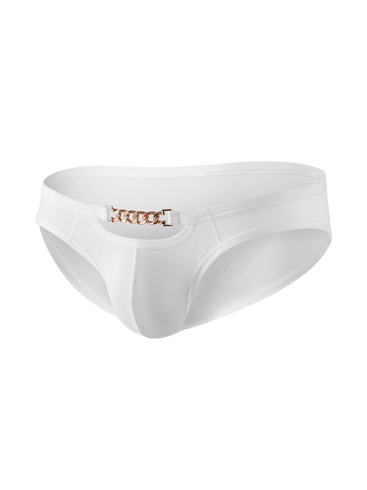 2 Pack Men's U-Pouch Design Metal-Clasp Thin Briefs | dmunderwear