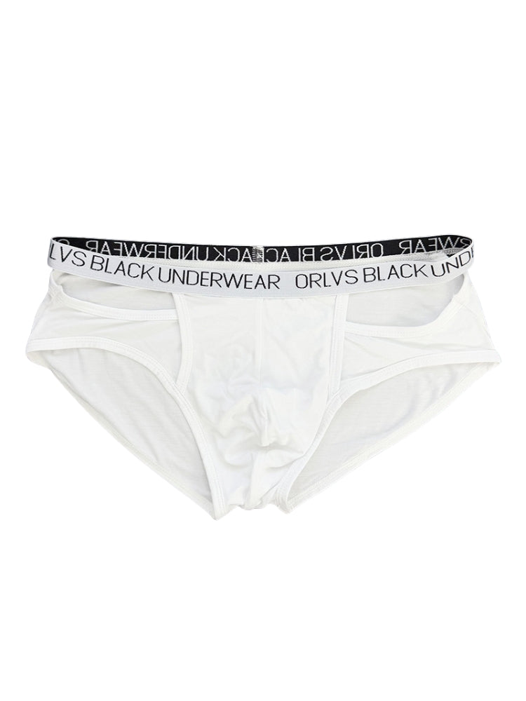 2 Pack Men's U-Pouch Double-Layer Modal Sports Low-Rise Briefs | dmunderwear detail image 14