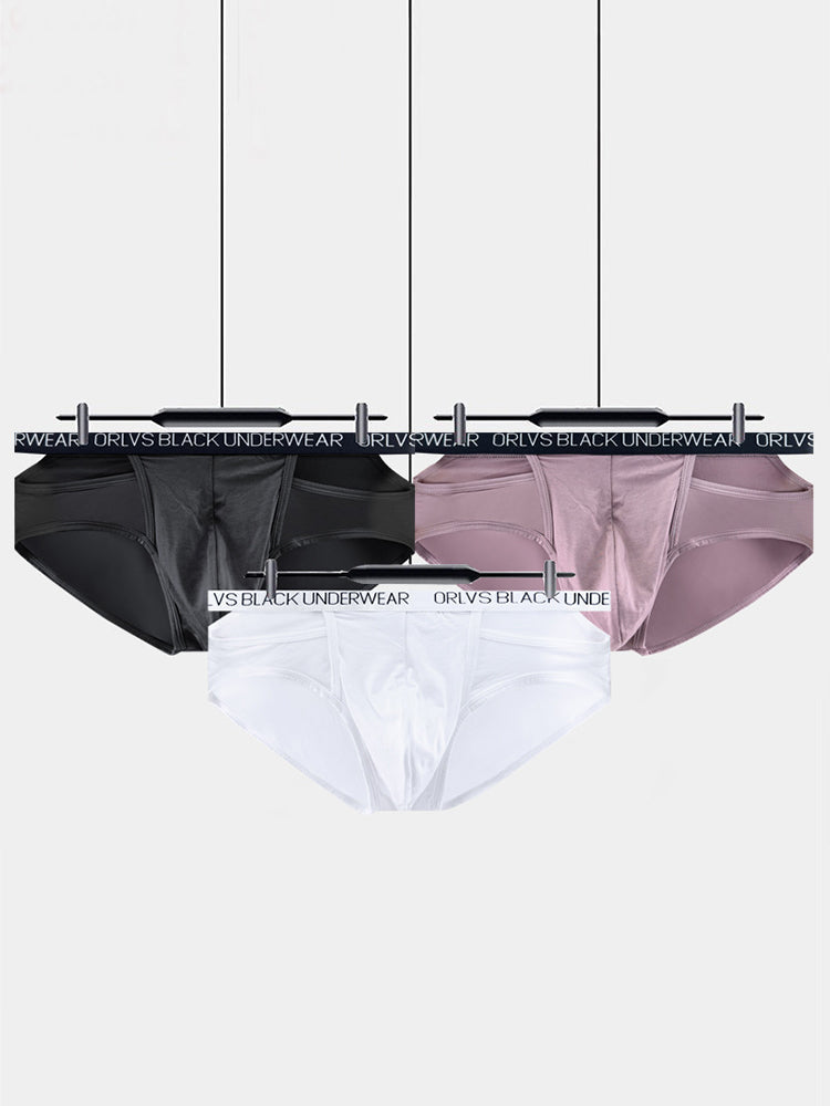2 Pack Men's U-Pouch Double-Layer Modal Sports Low-Rise Briefs | dmunderwear detail image 17