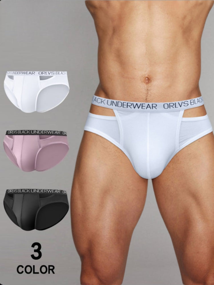 2 Pack Men's U-Pouch Double-Layer Modal Sports Low-Rise Briefs | dmunderwear detail image 3