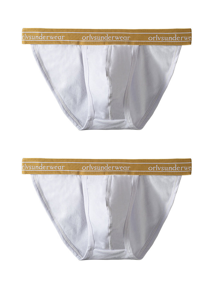 2 Pack Men's U-Pouch Gym Fitness Breathable Cotton Briefs | dmunderwear detail image 20