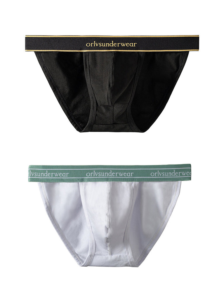 2 Pack Men's U-Pouch Gym Fitness Breathable Cotton Briefs | dmunderwear detail image 7