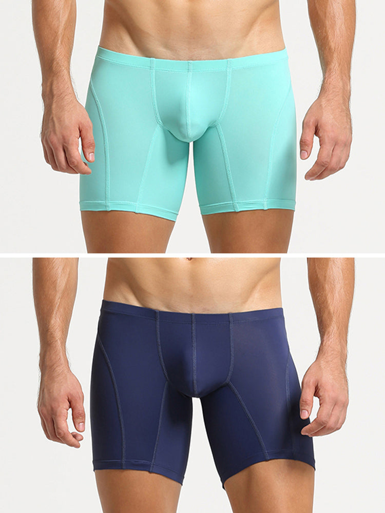 2 Pack Men's U-Pouch Low-Rise Boxer Briefs | dmunderwear detail image 16