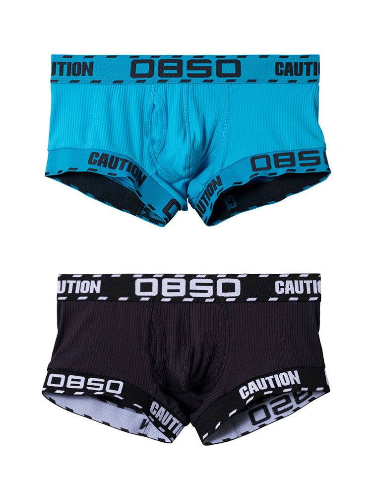 2 Pack Men's U-Pouch Low-Rise Breathable Trunks | dmunderwear detail image 12