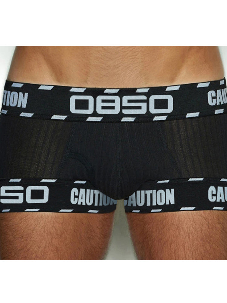 2 Pack Men's U-Pouch Low-Rise Breathable Trunks | dmunderwear detail image 14