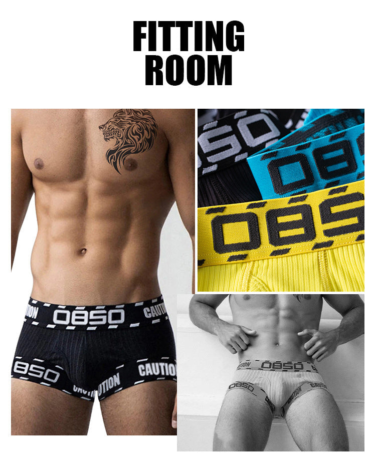 2 Pack Men's U-Pouch Low-Rise Breathable Trunks | dmunderwear detail image 18