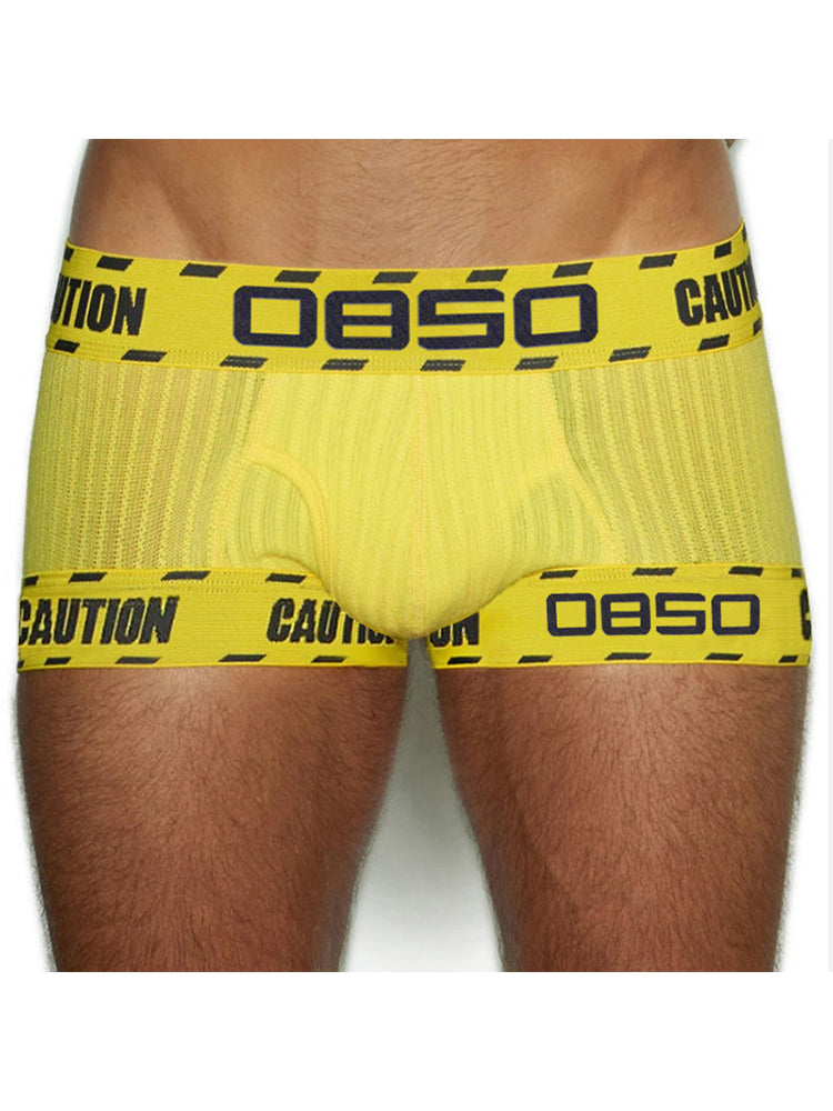 2 Pack Men's U-Pouch Low-Rise Breathable Trunks | dmunderwear detail image 4