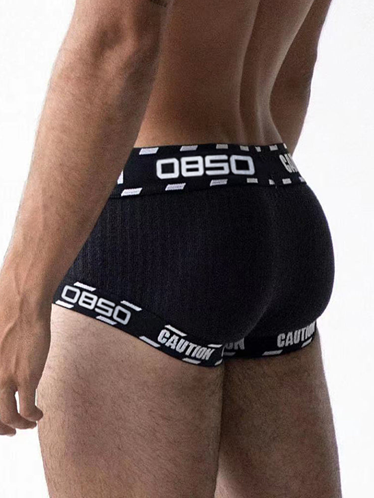 2 Pack Men's U-Pouch Low-Rise Breathable Trunks | dmunderwear detail image 9