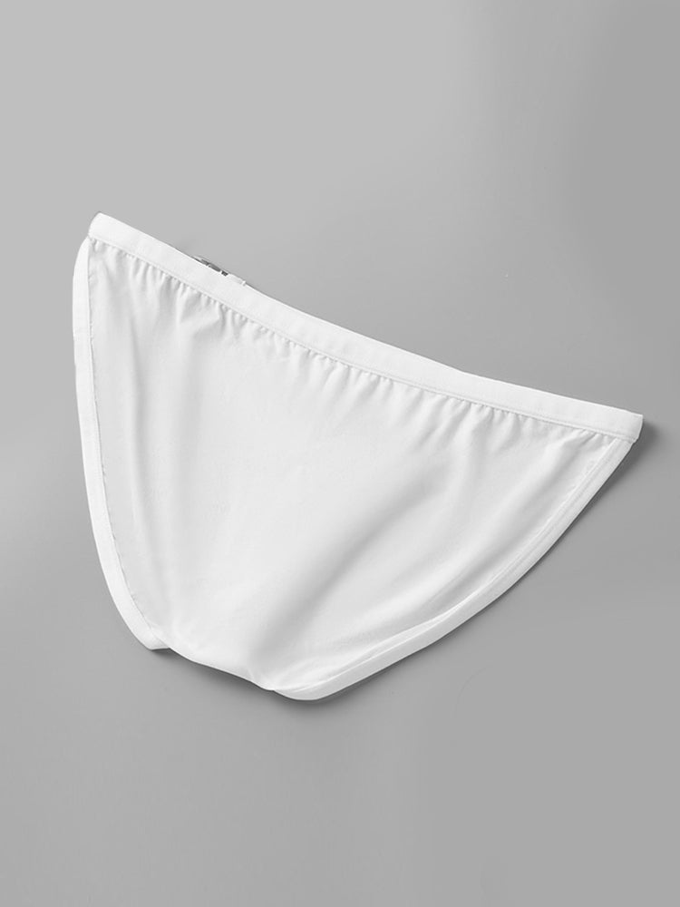 2 Pack Men's U-Shaped Pouch Low-Rise Metal-Clasp Thin Briefs | dmunderwear detail image 13